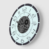 STEAM PUNK 24-STUNDEN GROßE WANDUHR (Winkel)