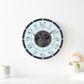 STEAM PUNK 24-STUNDEN GROßE WANDUHR (Zuhause)