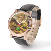 STEAM PUNK ANGEL GEARS, MECHANISMUS UND GEMSTONS ARMBANDUHR (Winkel)