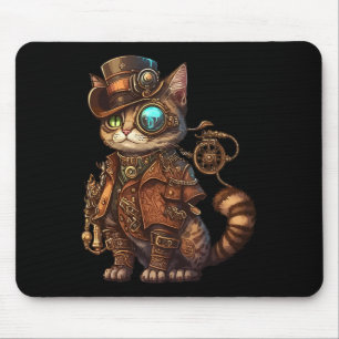 Steam Punk Cat Kitten Kitty Steampunk Mousepad
