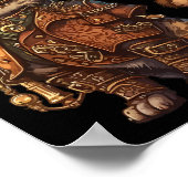 Steam Punk Cat Kitten Kitty Steampunk Poster (Ecke)