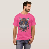 Steam Punk Cat Kitten Steampunk Art T-Shirt (Vorne ganz)