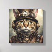 Steam Punk Cat Leinwand Art (Vorderseite)