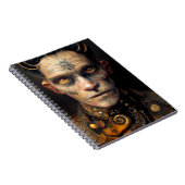 Steam Punk Celestial Demon Digital Art Notizblock (Rechte Seite)
