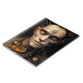 Steam Punk Celestial Demon Digital Art Notizblock (Linke Seite)