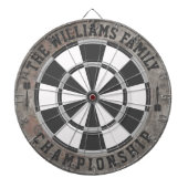 Steam Punk Familienname Personalisiert Dartscheibe (vorne)