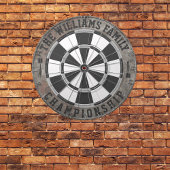 Steam Punk Familienname Personalisiert Dartscheibe