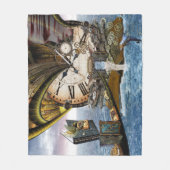 Steam Punk Fleecedecke (Vorderseite)