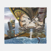 Steam Punk Fleecedecke (Vorderseite (Horizontal))