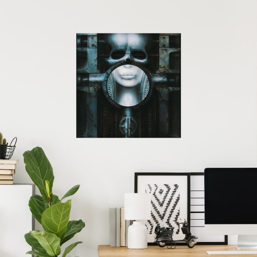 Steam Punk HR Giger Skull Poster (Heimbüro)