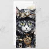 Steam Punk Kitten Card (Vorne/Hinten)