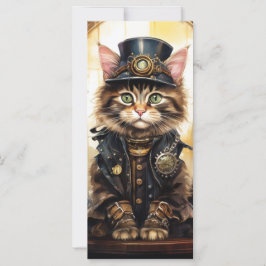 Steam Punk Kitten Card