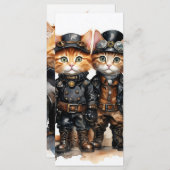 Steam Punk Kitten Card (Vorne/Hinten)