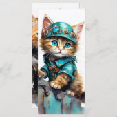 Steam Punk Kitten Card (Vorne/Hinten)