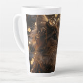 Steam Punk Kitten Digitale Kunst Milchtasse (Linke Ecke)