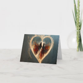 Steam Punk Liebe Herz Digitale Kunst Karte