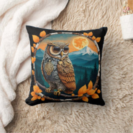 Steam Punk Owl Mount Baker, WA Kissen