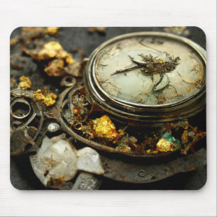 Steam Punk Pocket Watch_Digital Mouse Pad Mousepad