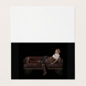 Steam Punk Portrai Handle Wrap Magnet Visitenkarten (Außenseite Aufgefaltet)