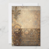 Steam Punk Themed Party Einladung (Rückseite)