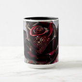 Steam Punk Verziert Black Rose Tasse (Zentrum)