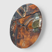 Steam-Punk Vintag Antikes Dampfschiff Große Wanduhr (Winkel)