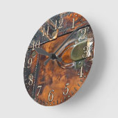 Steam-Punk Vintag Antikes Dampfschiff Runde Wanduhr (Winkel)