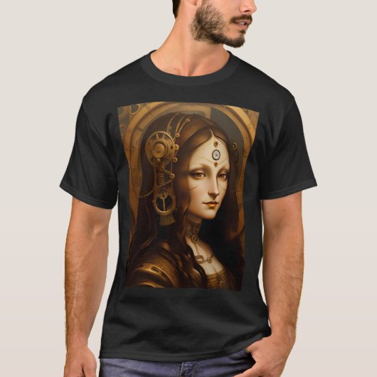 Steam Punky Mona Lisa T-Shirt (Vorderseite)