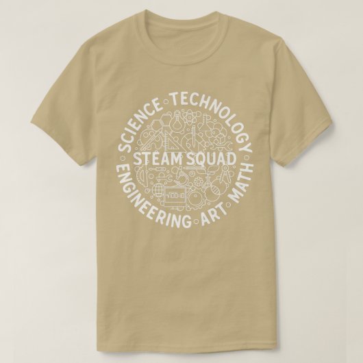 STEAM Squad Science, Tech, Engineering, Art and Ma T-Shirt (Design vorne)