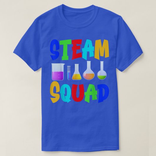 STEAM Squad Science Tech Engineering Math Art Subj T-Shirt (Design vorne)