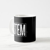 Steam Teacher Science Technology Engineering Mathe Kaffeetasse (Vorderseite Links)