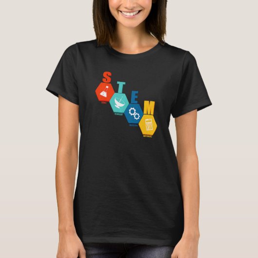 Steam Teacher Science Technology Engineering Mathe T-Shirt (Vorderseite)
