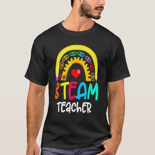 STEAM Teacher Squad Team Crew Back To School STEM T-Shirt (Vorderseite)