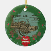 Steam Traction Motor 1889 Russell und Company Keramik Ornament (Vorne)