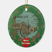Steam Traction Motor 1889 Russell und Company Keramik Ornament (Links)