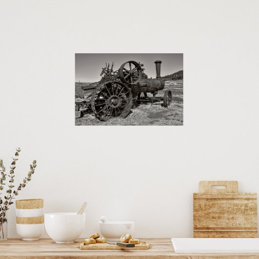 Steam Tractor - Molson Ghost Town Poster (Küche)