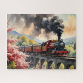 Steam Train Dreams Landscape Artwork Puzzle (Horizontal)