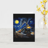 Steam Train Graphic For Men Boys Locomotive  Karte (Gelbe Blume)