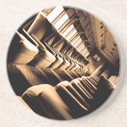 Steam Train Interior Getränkeuntersetzer (Vorne)