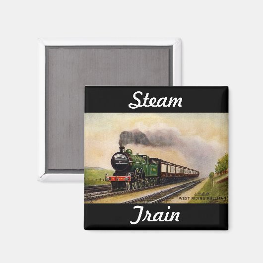 Steam Train Magnet (Vorderseite/Rückseite)