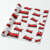 Steam Train Pattern Geschenkpapier (Ungerollt)