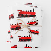 Steam Train Pattern Geschenkpapier Set (Beispiel)