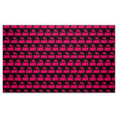 Steam Train Pattern - Neon Red on Black Stoff (Fat Quarter (45,7 x 55,9 cm))