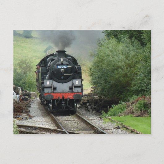 Steam Train Postcard Postkarte (Vorderseite)