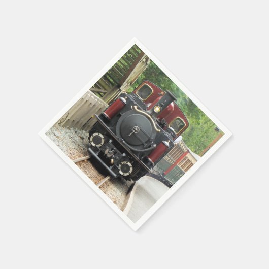 STEAM TRAIN SERVIETTE (Ecke)