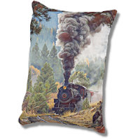 Steam Train With Smoke Railroad Engine Locomotive