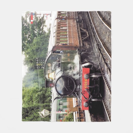 STEAM TRAINS Fleece Blanket (Vorderseite)