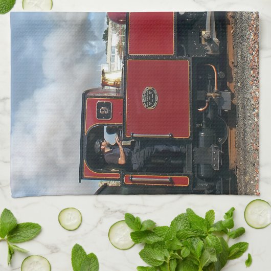 STEAM TRAINS GESCHIRRTUCH (Gefaltet)