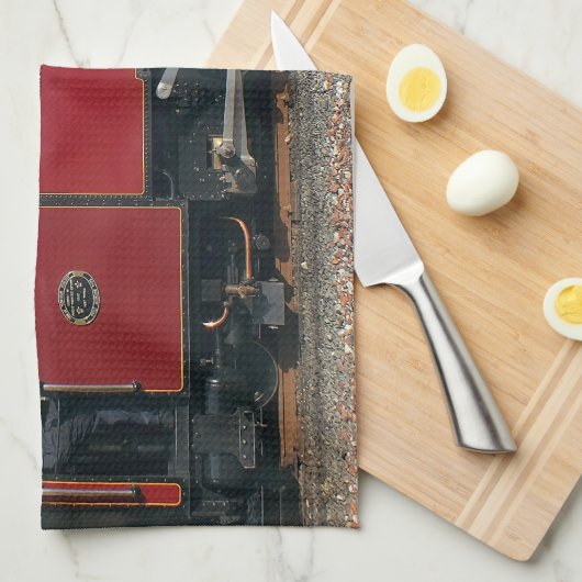 STEAM TRAINS GESCHIRRTUCH (Viertel Falte)