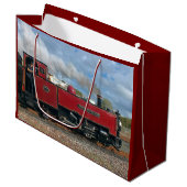 STEAM TRAINS GROßE GESCHENKTÜTE (Vorderseite Schrägansicht)